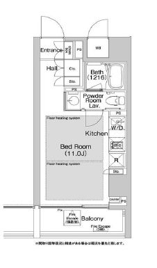 BPRレジデンス渋谷 805 間取り図