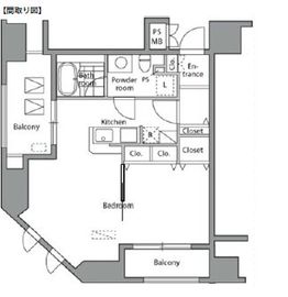 ピアネッタ汐留 505 間取り図