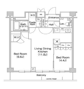 コンフォリア駒場 312 間取り図