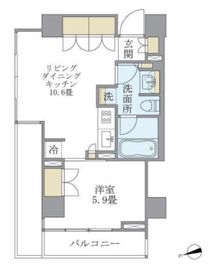 アパートメンツ南麻布2 203 間取り図