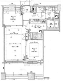 芝浦アイランド ケープタワー 48階 間取り図