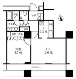 グランパークハイツ 304 間取り図