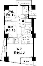 ストーリア品川 1001 間取り図