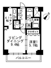 アーバンパーク代官山2 504 間取り図