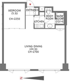 六本木イグノポール 302 間取り図