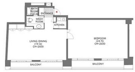 六本木イグノポール 701 間取り図