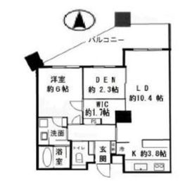パークコート麻布十番ザタワー 29階 間取り図