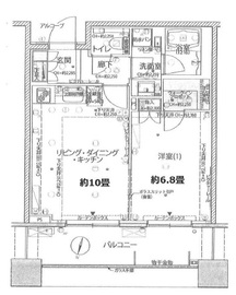 テラス渋谷美竹 9階 間取り図