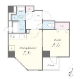 イデアル五反田 201 間取り図