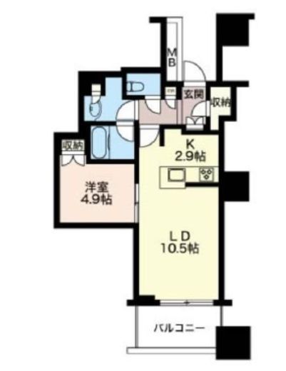 富久クロスコンフォートタワー(Tomihisa Cross)  6階 間取り図