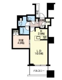 富久クロスコンフォートタワー(Tomihisa Cross)  6階 間取り図