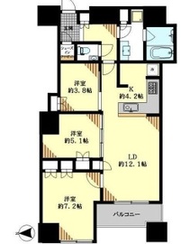 富久クロスコンフォートタワー(Tomihisa Cross)  42階 間取り図