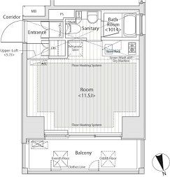 カスタリア中延 301 間取り図