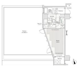 カスタリア中延 407 間取り図