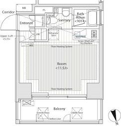 カスタリア中延 901 間取り図
