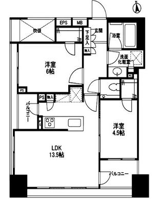 クラッシィハウス神田 6階 間取り図