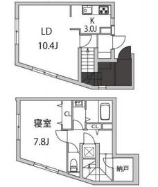 スカイレジデンス中目黒 105 間取り図