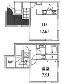 スカイレジデンス中目黒 106 間取り図