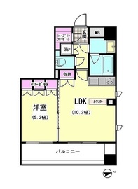 エスティメゾン大井仙台坂 407 間取り図