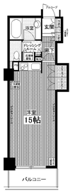 セントラルレジデンス新宿シティタワー 5階 間取り図