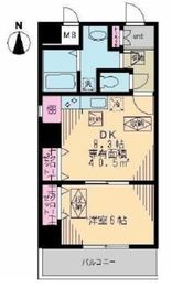 リベア東神田 701 間取り図