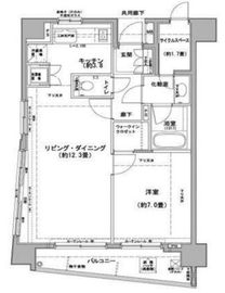 クレジデンス日本橋浜町 501 間取り図