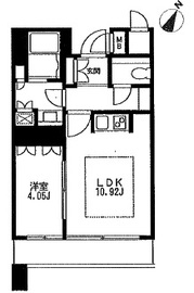 ラ・トゥール新宿 1421 間取り図