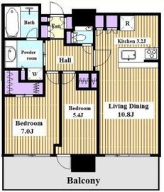 クラッシィタワー東中野 16階 間取り図