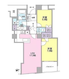 品川Vタワー タワー棟 1階 間取り図