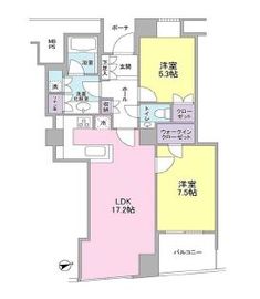 品川Vタワー タワー棟 1階 間取り図