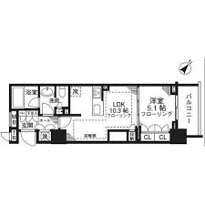 パークタワー豊洲 3階 間取り図