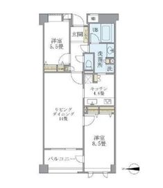 アパートメンツ東山 101 間取り図