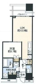 富久クロスコンフォートタワー(Tomihisa Cross)  6階 間取り図