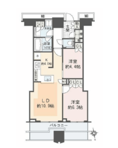 富久クロスコンフォートタワー(Tomihisa Cross)  31階 間取り図