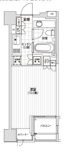カスタリア銀座 604 間取り図