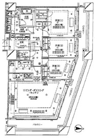 コンシェリア西新宿タワーズウエスト 41階 間取り図