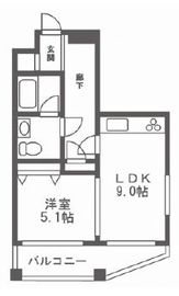 レジディア島津山 709 間取り図