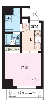 レジディア大井町 904 間取り図