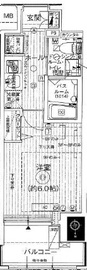 エステムプラザ芝公園 6階 間取り図