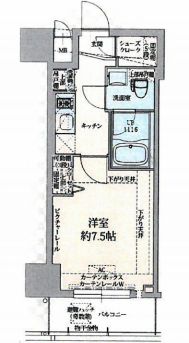 プレスタイル両国弐番館 4階 間取り図