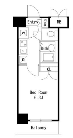 LaSante広尾 (ラサンテ広尾) 512 間取り図