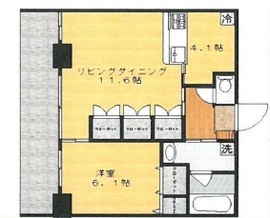 ベイシティ晴海スカイリンクタワー 15階 間取り図