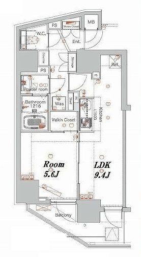 メイクスデザイン西新宿 6階 間取り図