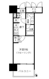 フォンテーヌ芝浦 1108 間取り図