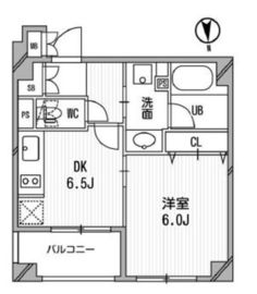 クリオ三田ラ・モード 407 間取り図