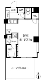 デュオステージ白金高輪 605 間取り図