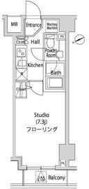 カーサスプレンディッド虎ノ門エスト 803 間取り図