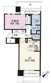 ピアース高田馬場 6階 間取り図