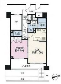 ピアース高田馬場 1階 間取り図