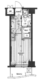 グランド・ガーラ高輪 9階 間取り図